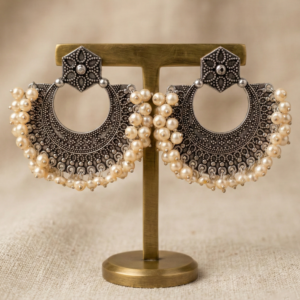 the navratna inspired floral jhumka