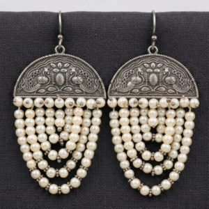 the navratna inspired floral jhumka